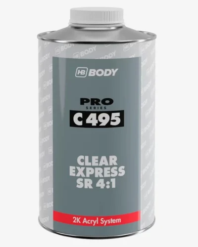 HB Body C495 CLEAR EXPRESS SR 2K Brzosušeći lak u setu sa učvršćivačem 1.25L