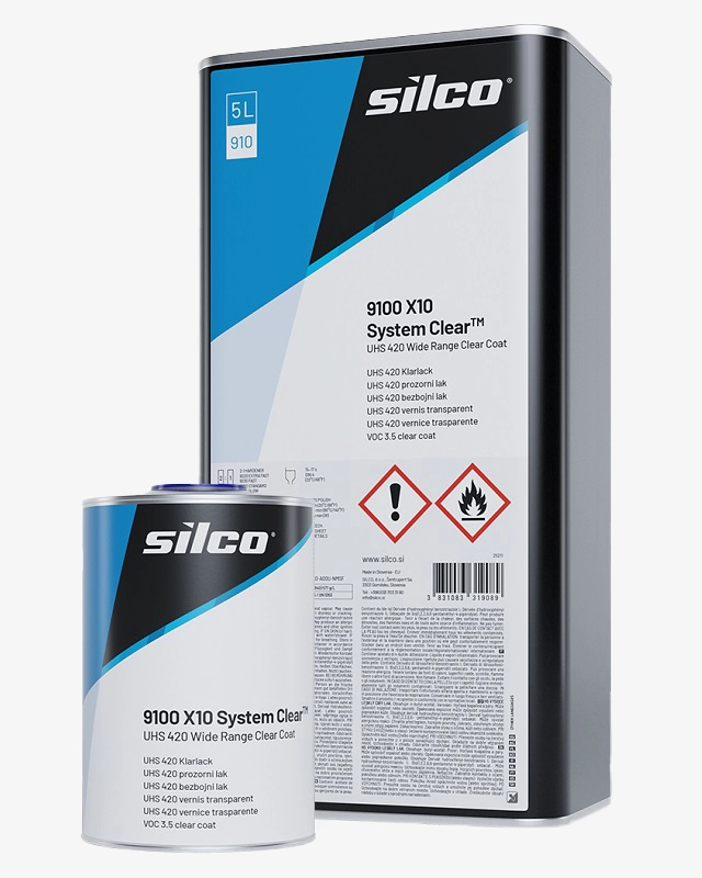 Silco 9100 X10 System Clear - UHS 420 Bezbojni lak u setu sa učvršćivačem