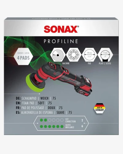 Sonax PROFI­LINE Sunđer za poliranje meki (soft) 75mm 4kom