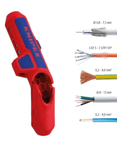 Knipex ErgoStrip Univerzalni alat za skidanje izolacije 135mm (16 95 01 SB)_2
